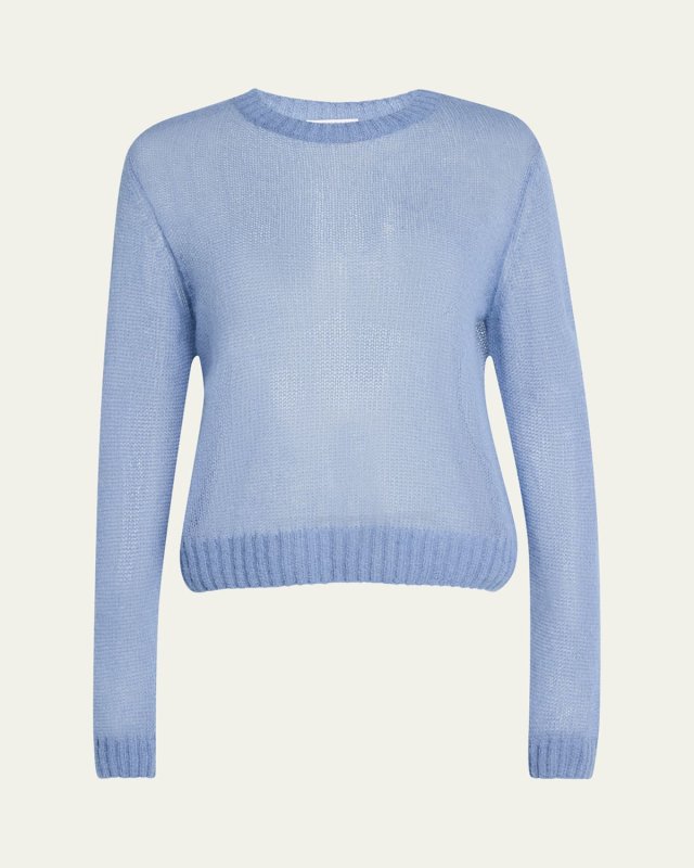 Mohair Shetland Gauze Crewneck Sweat